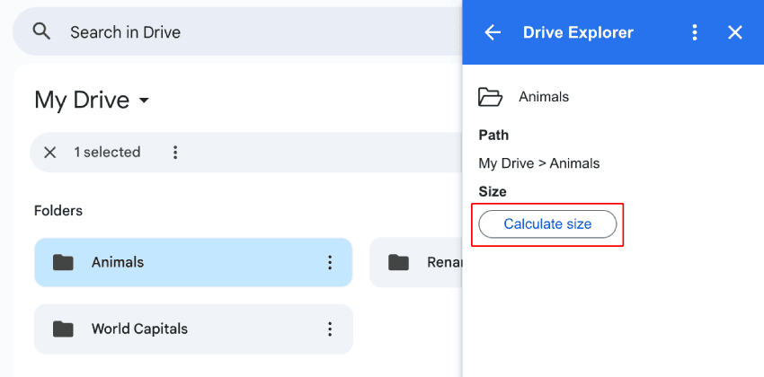 How to Check the Size of Google Drive Folders