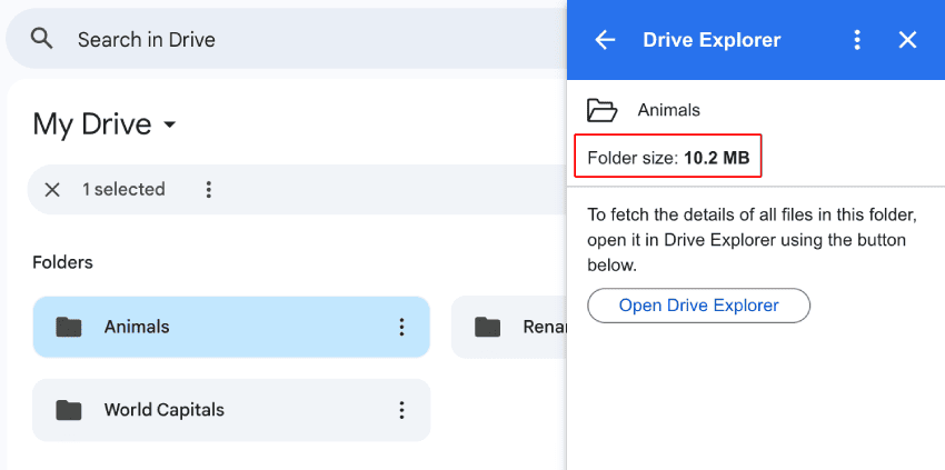 How to Check the Size of Google Drive Folders